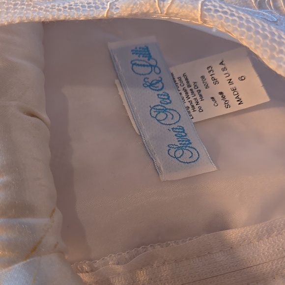 Sweet Pea & Lilli Girl's White Embroidered Tulle Dress First Communion, Easter - Picture 9 of 16